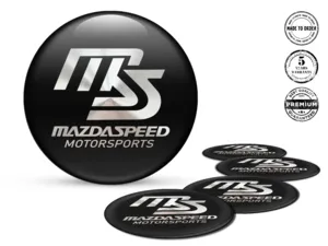 Mazda Speed Radaufkleber Version Gewölbte Harzlabels